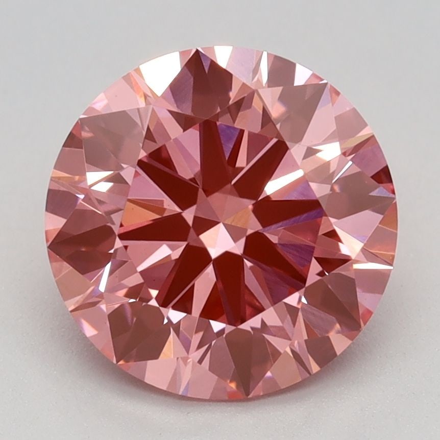 Ideal Loose Diamond - ROUND 2.31ct Fancy Vivid Pink VS1 (1 of 1)