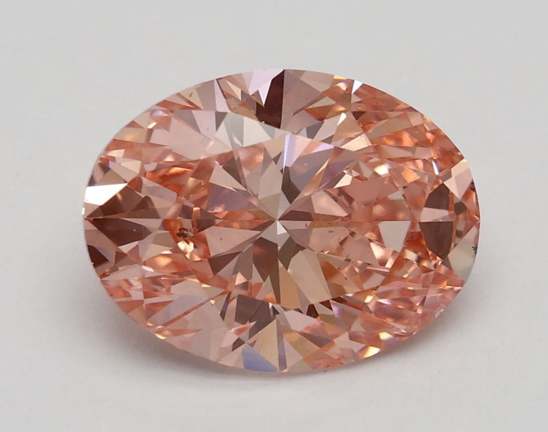 Loose Diamond - OVAL 2.63ct Fancy Vivid Pink VS2: Loose Diamond - OVAL 2.63ct Fancy Vivid Pink VS2 Source: This is a real non-mined Diamond that has been grown in a lab Shape: OVAL Carats: 2.63 Color: Fancy Vivid Pink Certification: IGI Video: