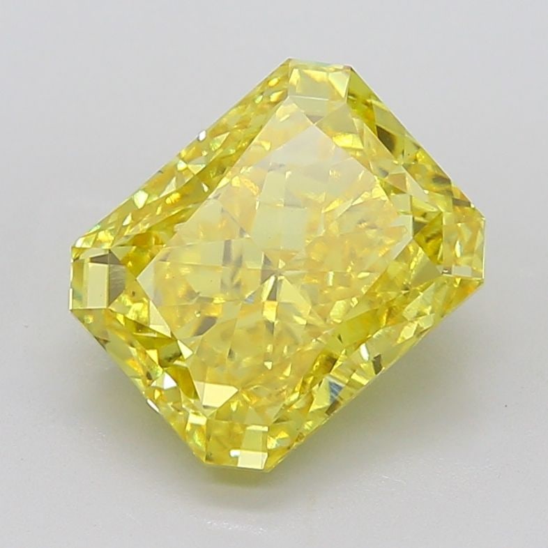 Loose Diamond - RADIANT 7.56ct Fancy Vivid Yellow VS1: Loose Diamond - RADIANT 7.56ct Fancy Vivid Yellow VS1 Source: This is a real non-mined Diamond that has been grown in a lab Shape: RADIANT Carats: 7.56 Color: Fancy Vivid Yellow Certification: IGI Vid