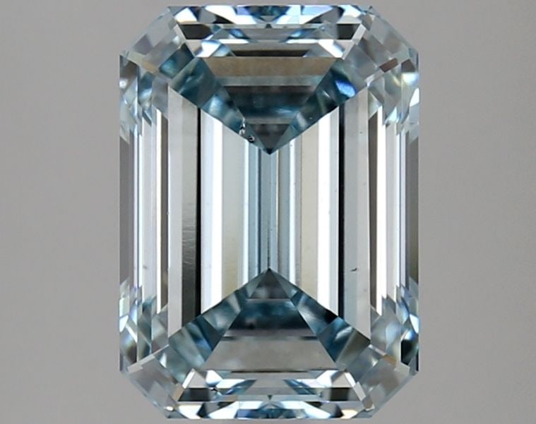Loose Diamond - EMERALD 3.13ct Fancy Intense Blue VS2 (1 of 1)