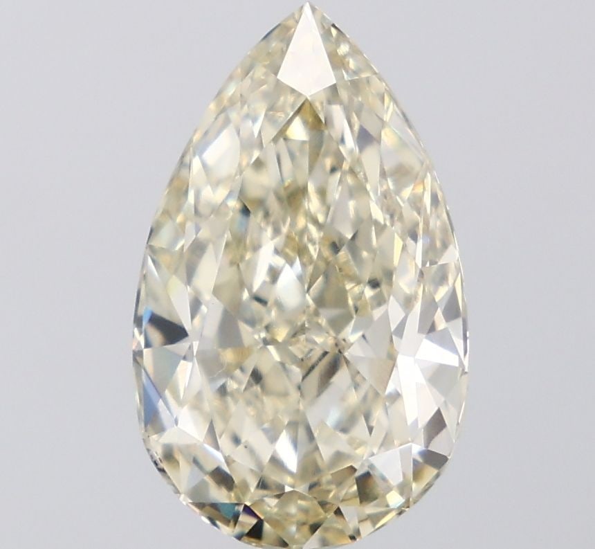 Loose Diamond - PEAR 5.29ct Fancy Light Yellow VS1: Loose Diamond - PEAR 5.29ct Fancy Light Yellow VS1 Source: This is a real non-mined Diamond that has been grown in a lab Shape: PEAR Carats: 5.29 Color: Fancy Light Yellow Certification: IGI Video: