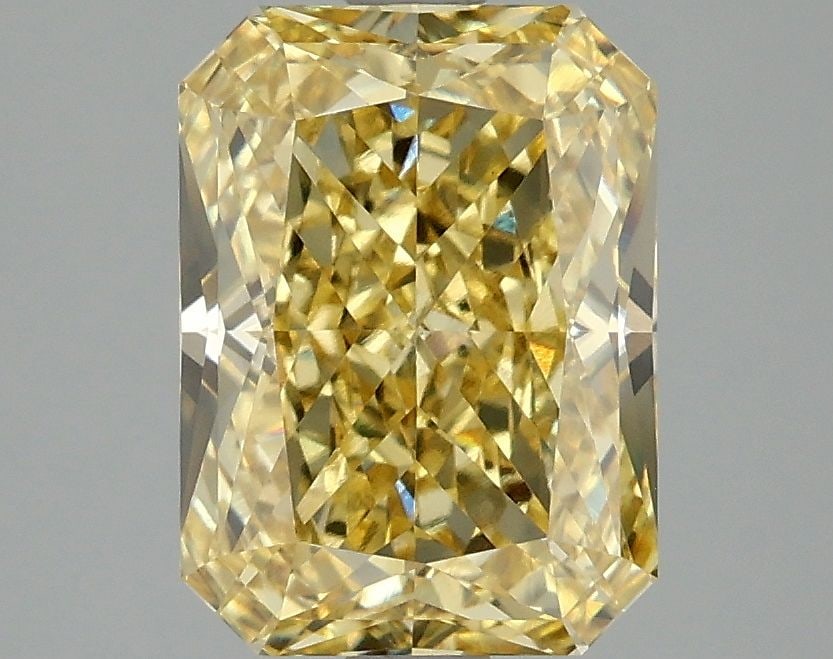 Loose Diamond - RADIANT 3.1ct Fancy Vivid Yellow VS1: Loose Diamond - RADIANT 3.1ct Fancy Vivid Yellow VS1 Source: This is a real non-mined Diamond that has been grown in a lab Shape: RADIANT Carats: 3.1 Color: Fancy Vivid Yellow Certification: IGI Video