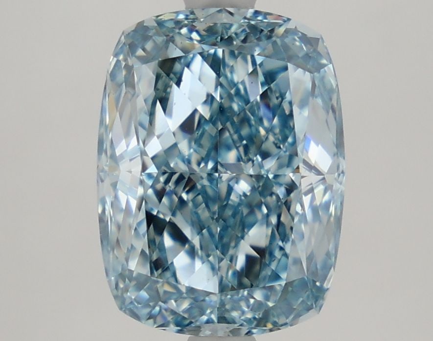 Loose Diamond - CUSHION MODIFIED 3.42ct Fancy Vivid Blue VS1: Loose Diamond - CUSHION MODIFIED 3.42ct Fancy Vivid Blue VS1 Source: This is a real non-mined Diamond that has been grown in a lab Shape: CUSHION MODIFIED Carats: 3.42 Color: Fancy Vivid Blue