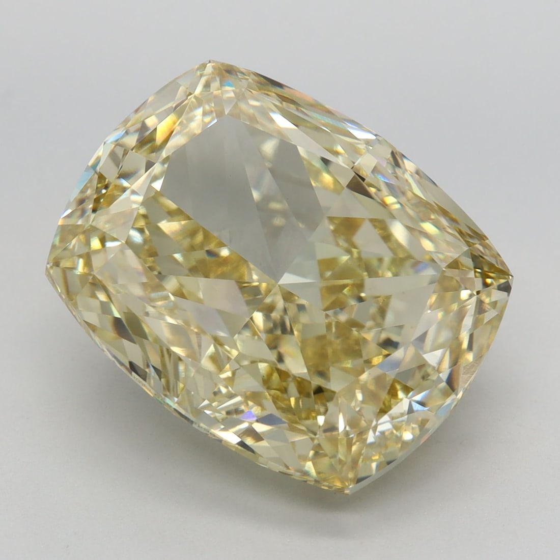 Loose Diamond - CUSHION MODIFIED 10.92ct Fancy Intense Yellow VS1: Loose Diamond - CUSHION MODIFIED 10.92ct Fancy Intense Yellow VS1 Source: This is a real non-mined Diamond that has been grown in a lab Shape: CUSHION MODIFIED Carats: 10.92 Color: Fancy Intense Yello