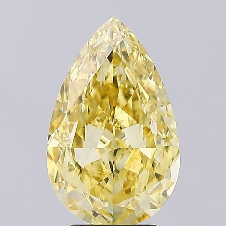 Loose Diamond - PEAR 4.05ct Fancy Intense Yellow VS1: Loose Diamond - PEAR 4.05ct Fancy Intense Yellow VS1 Source: This is a real non-mined Diamond that has been grown in a lab Shape: PEAR Carats: 4.05 Color: Fancy Intense Yellow Certification: IGI Video