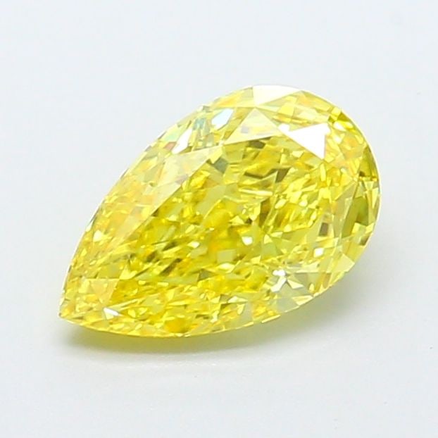 Loose Diamond - PEAR 1.04ct Fancy Intense Yellow VVS2: Loose Diamond - PEAR 1.04ct Fancy Intense Yellow VVS2 Source: This is a real non-mined Diamond that has been grown in a lab Shape: PEAR Carats: 1.04 Color: Fancy Intense Yellow Certification: IGI Vide
