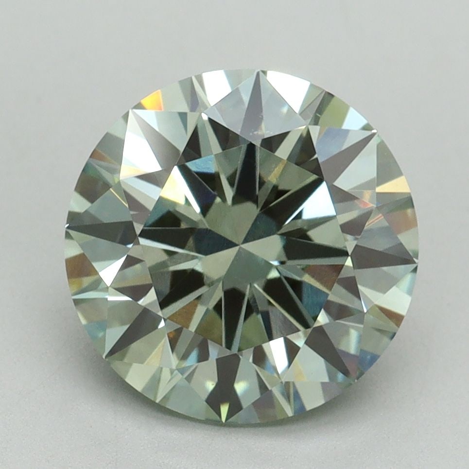 Ideal Loose Diamond - ROUND 3.31ct Fancy Vivid Green VVS2: Ideal Loose Diamond - ROUND 3.31ct Fancy Vivid Green VVS2 Source: This is a real non-mined Diamond that has been grown in a lab Shape: ROUND Carats: 3.31 Color: Fancy Vivid Green Certification: IGI Vi