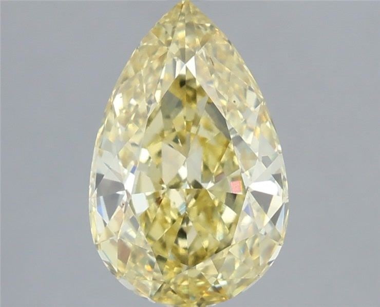 Loose Diamond - PEAR 3.59ct Fancy Intense Yellow VS2: Loose Diamond - PEAR 3.59ct Fancy Intense Yellow VS2 Source: This is a real non-mined Diamond that has been grown in a lab Shape: PEAR Carats: 3.59 Color: Fancy Intense Yellow Certification: IGI Video