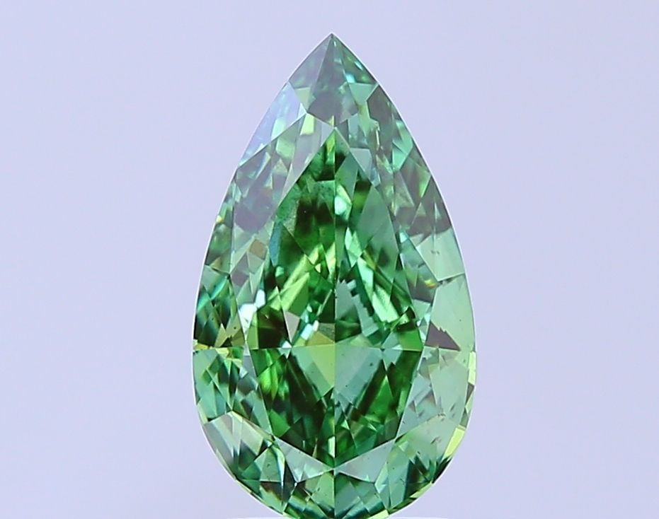 Loose Diamond - PEAR 3.0ct Fancy Vivid Green SI1: Loose Diamond - PEAR 3.0ct Fancy Vivid Green SI1 Source: This is a real non-mined Diamond that has been grown in a lab Shape: PEAR Carats: 3.0 Color: Fancy Vivid Green Certification: IGI Video: