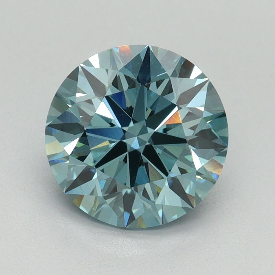 Loose Diamond - ROUND 2.12ct Fancy Vivid Blue VS1: Loose Diamond - ROUND 2.12ct Fancy Vivid Blue VS1 Source: This is a real non-mined Diamond that has been grown in a lab Shape: ROUND Carats: 2.12 Color: Fancy Vivid Blue Certification: IGI Video: