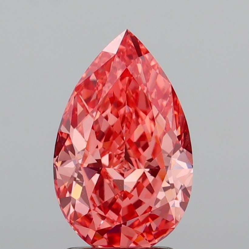 Loose Diamond - PEAR 3.13ct Fancy Vivid Pink VS1: Loose Diamond - PEAR 3.13ct Fancy Vivid Pink VS1 Source: This is a real non-mined Diamond that has been grown in a lab Shape: PEAR Carats: 3.13 Color: Fancy Vivid Pink Certification: IGI Video: