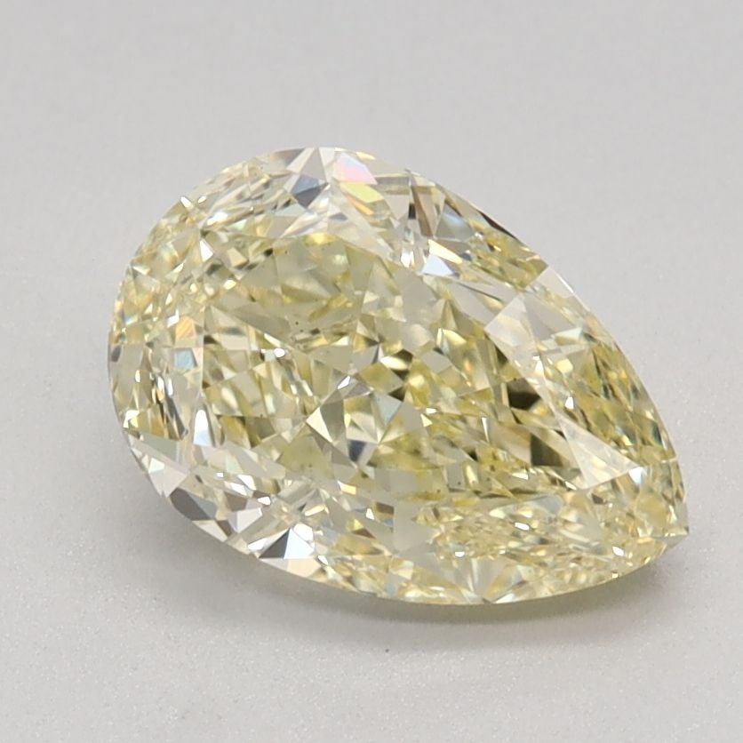 Loose Diamond - PEAR 1.35ct Fancy Yellow VS1: Loose Diamond - PEAR 1.35ct Fancy Yellow VS1 Source: This is a real non-mined Diamond that has been grown in a lab Shape: PEAR Carats: 1.35 Color: Fancy Yellow Certification: IGI Video: