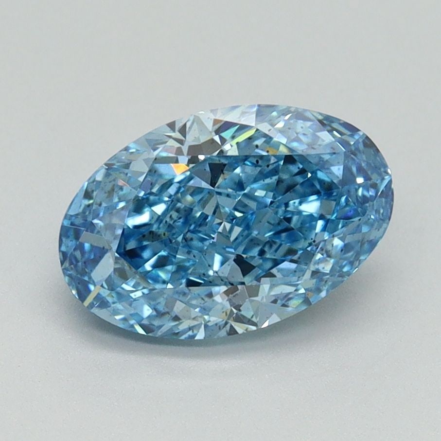 Loose Diamond - OVAL 1.63ct Fancy Vivid Blue SI1: Loose Diamond - OVAL 1.63ct Fancy Vivid Blue SI1 Source: This is a real non-mined Diamond that has been grown in a lab Shape: OVAL Carats: 1.63 Color: Fancy Vivid Blue Certification: IGI Video: Video