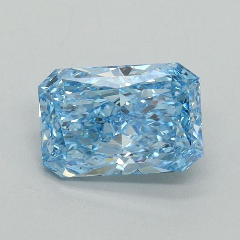 Loose Diamond - RADIANT 1.19ct Fancy Vivid Blue VS2: Loose Diamond - RADIANT 1.19ct Fancy Vivid Blue VS2 Source: This is a real non-mined Diamond that has been grown in a lab Shape: RADIANT Carats: 1.19 Color: Fancy Vivid Blue Certification: IGI Video: