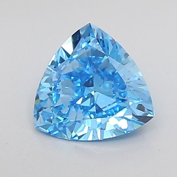 Loose Diamond - TRIANGULAR 1.02ct Fancy Vivid Blue VS1: Loose Diamond - TRIANGULAR 1.02ct Fancy Vivid Blue VS1 Source: This is a real non-mined Diamond that has been grown in a lab Shape: TRIANGULAR Carats: 1.02 Color: Fancy Vivid Blue Certification: IGI