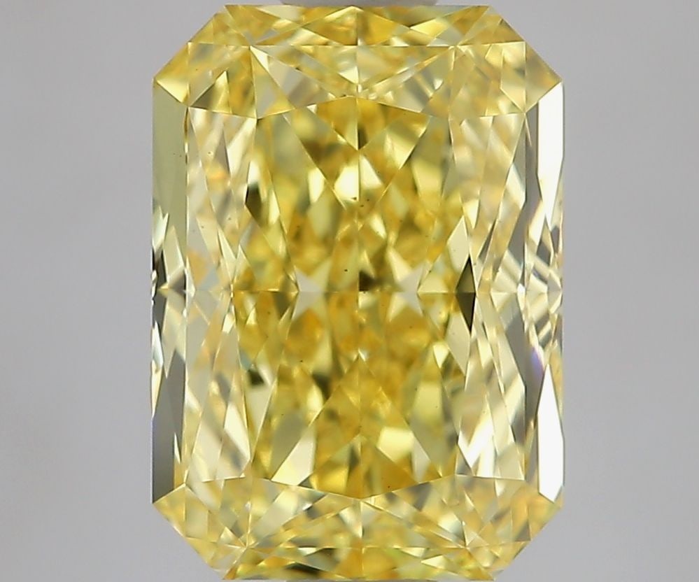 Loose Diamond - RADIANT 3.58ct Fancy Vivid Yellow VS1: Loose Diamond - RADIANT 3.58ct Fancy Vivid Yellow VS1 Source: This is a real non-mined Diamond that has been grown in a lab Shape: RADIANT Carats: 3.58 Color: Fancy Vivid Yellow Certification: IGI Vid