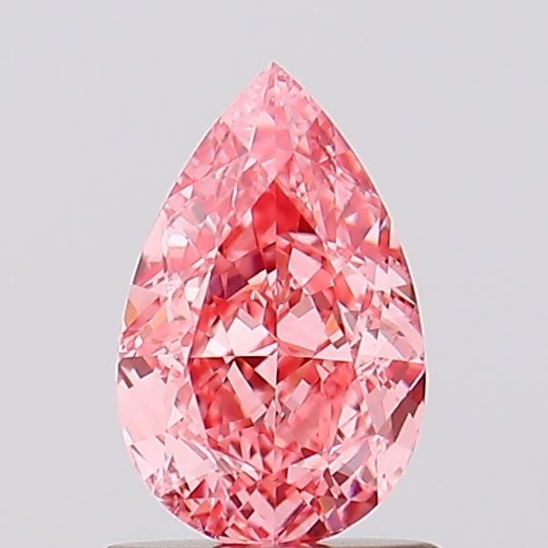 Loose Diamond - PEAR 1.07ct Fancy Vivid Pink VS1: Loose Diamond - PEAR 1.07ct Fancy Vivid Pink VS1 Source: This is a real non-mined Diamond that has been grown in a lab Shape: PEAR Carats: 1.07 Color: Fancy Vivid Pink Certification: IGI Video: