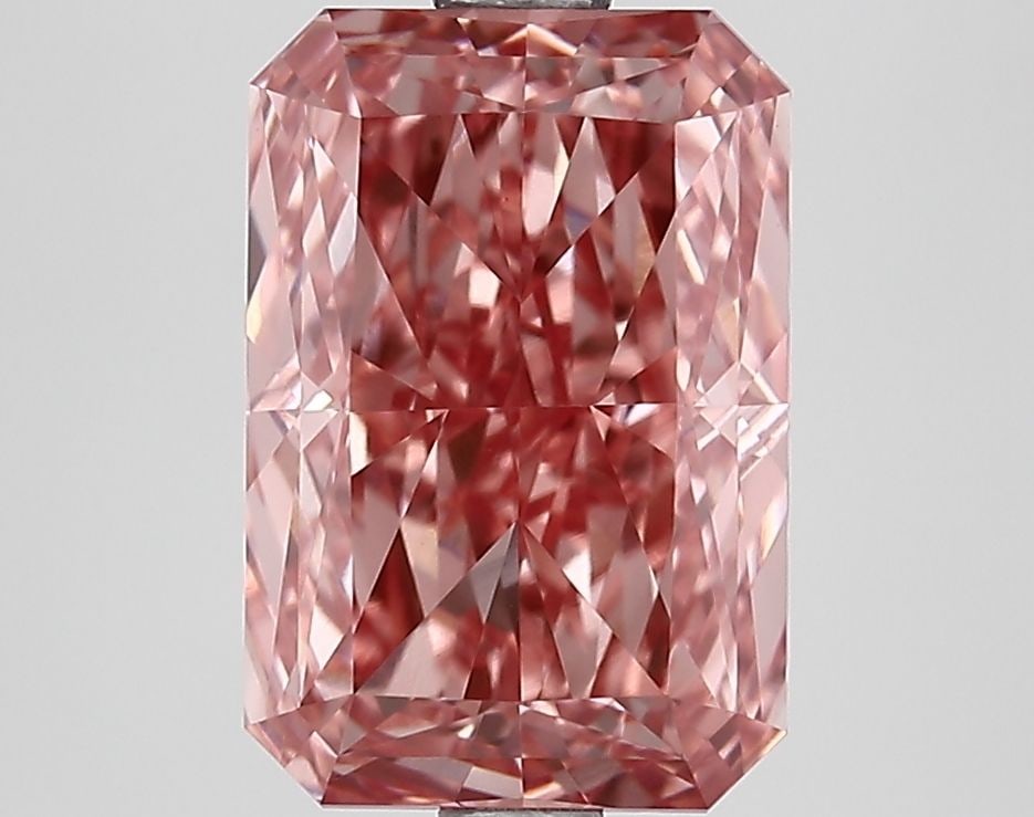 Loose Diamond - RADIANT 2.72ct Fancy Vivid Pink VVS2: Loose Diamond - RADIANT 2.72ct Fancy Vivid Pink VVS2 Source: This is a real non-mined Diamond that has been grown in a lab Shape: RADIANT Carats: 2.72 Color: Fancy Vivid Pink Certification: IGI Video: