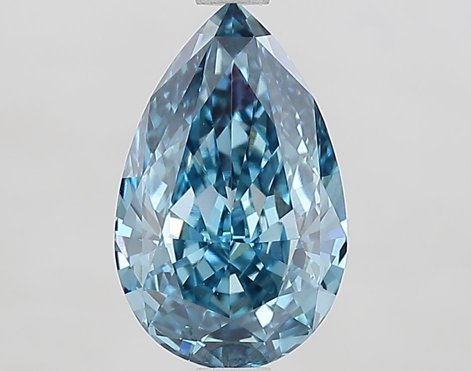 Loose Diamond - PEAR 2.1ct Fancy Vivid Blue VVS2: Loose Diamond - PEAR 2.1ct Fancy Vivid Blue VVS2 Source: This is a real non-mined Diamond that has been grown in a lab Shape: PEAR Carats: 2.1 Color: Fancy Vivid Blue Certification: IGI Video: