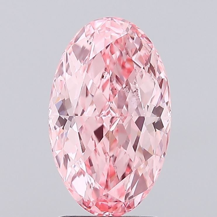Loose Diamond - OVAL 2.64ct Fancy Vivid Pink VS1: Loose Diamond - OVAL 2.64ct Fancy Vivid Pink VS1 Source: This is a real non-mined Diamond that has been grown in a lab Shape: OVAL Carats: 2.64 Color: Fancy Vivid Pink Certification: IGI Video: