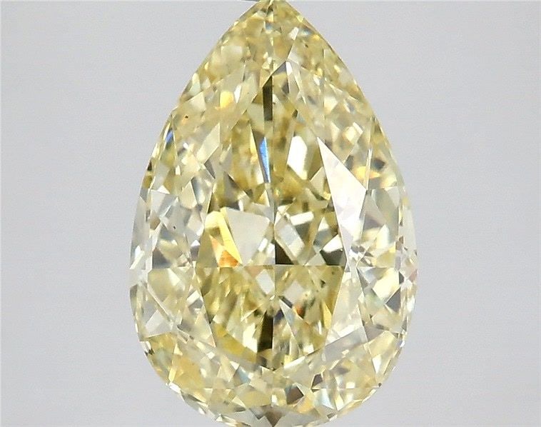 Loose Diamond - PEAR 2.57ct Fancy Intense Yellow VS1: Loose Diamond - PEAR 2.57ct Fancy Intense Yellow VS1 Source: This is a real non-mined Diamond that has been grown in a lab Shape: PEAR Carats: 2.57 Color: Fancy Intense Yellow Certification: IGI Video