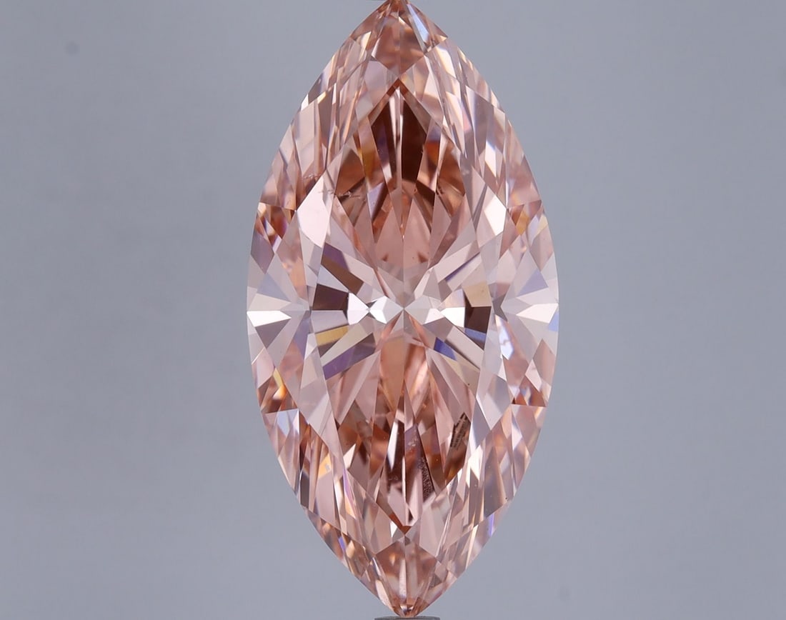 Loose Diamond - MARQUISE 7.53ct Fancy Vivid Pink VS2: Loose Diamond - MARQUISE 7.53ct Fancy Vivid Pink VS2 Source: This is a real non-mined Diamond that has been grown in a lab Shape: MARQUISE Carats: 7.53 Color: Fancy Vivid Pink Certification: IGI Video