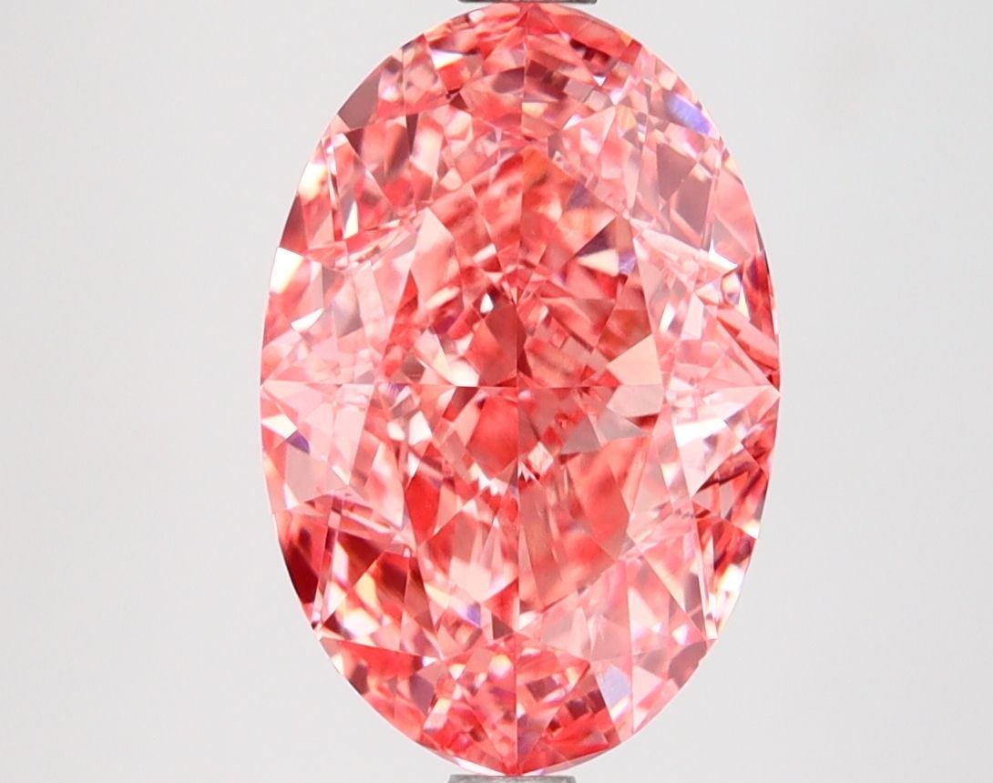 Loose Diamond - OVAL 3.63ct Fancy Vivid Pink VVS2: Loose Diamond - OVAL 3.63ct Fancy Vivid Pink VVS2 Source: This is a real non-mined Diamond that has been grown in a lab Shape: OVAL Carats: 3.63 Color: Fancy Vivid Pink Certification: IGI Video: