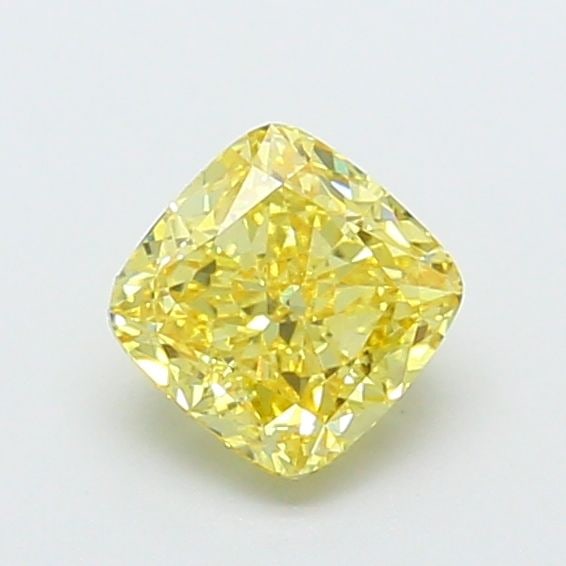 Loose Diamond - CUSHION MODIFIED 1.09ct Fancy Intense Yellow VS1: Loose Diamond - CUSHION MODIFIED 1.09ct Fancy Intense Yellow VS1 Source: This is a real non-mined Diamond that has been grown in a lab Shape: CUSHION MODIFIED Carats: 1.09 Color: Fancy Intense Yellow 