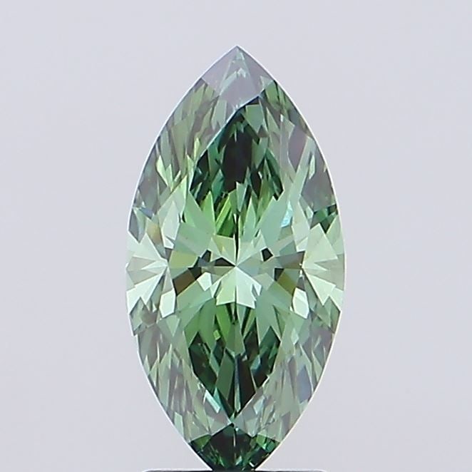 Loose Diamond - MARQUISE 2.09ct Fancy Vivid Green VS1: Loose Diamond - MARQUISE 2.09ct Fancy Vivid Green VS1 Source: This is a real non-mined Diamond that has been grown in a lab Shape: MARQUISE Carats: 2.09 Color: Fancy Vivid Green Certification: IGI Vid