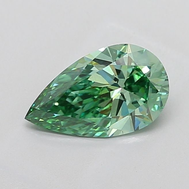 Loose Diamond - PEAR 1.68ct Fancy Vivid Green VS1: Loose Diamond - PEAR 1.68ct Fancy Vivid Green VS1 Source: This is a real non-mined Diamond that has been grown in a lab Shape: PEAR Carats: 1.68 Color: Fancy Vivid Green Certification: IGI Video: