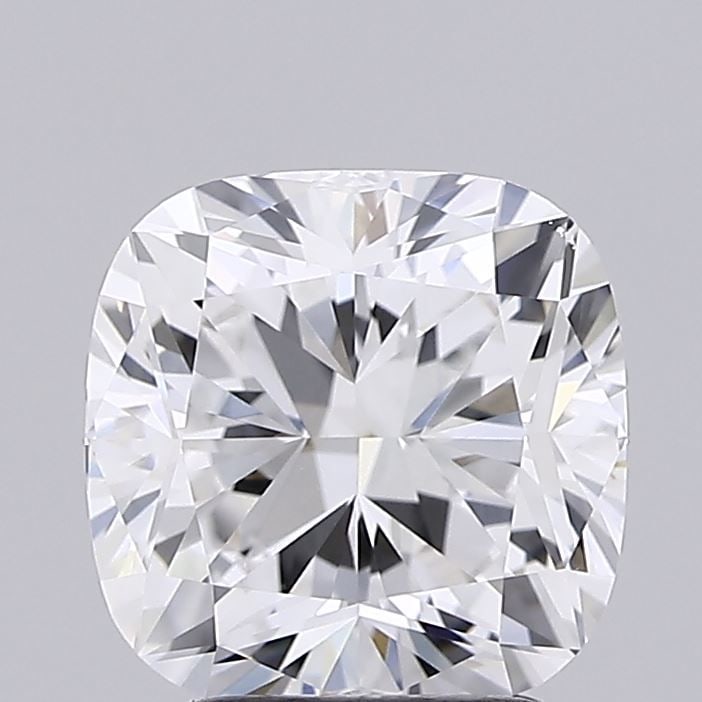 Loose Diamond - CUSHION MODIFIED 2.61ct E VVS2: Loose Diamond - CUSHION MODIFIED 2.61ct E VVS2 Source: This is a real non-mined Diamond that has been grown in a lab Shape: CUSHION MODIFIED Carats: 2.61 Color: E Clarity: VVS2 Certification: IGI Vide