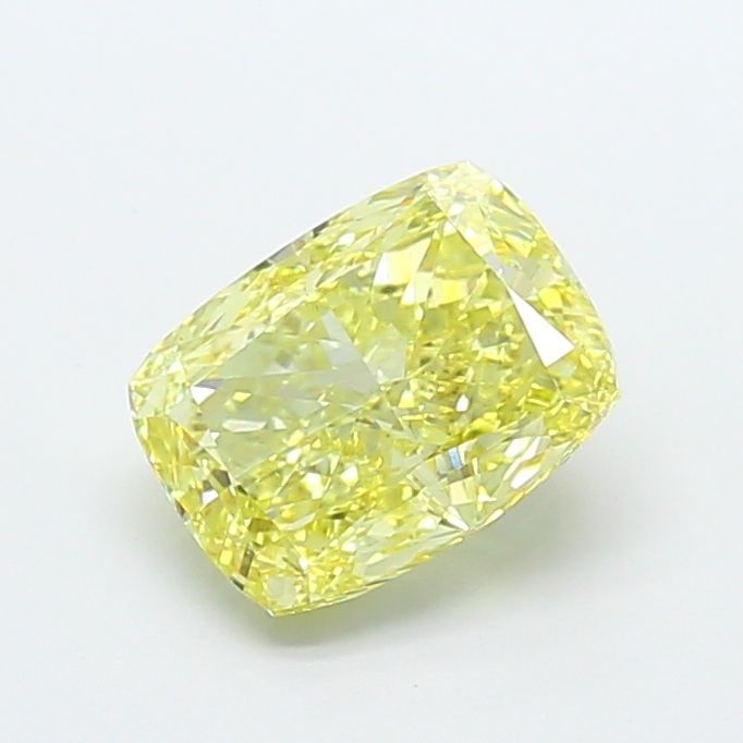 Loose Diamond - CUSHION MODIFIED 3.6ct Fancy Intense Yellow VS1: Loose Diamond - CUSHION MODIFIED 3.6ct Fancy Intense Yellow VS1 Source: This is a real non-mined Diamond that has been grown in a lab Shape: CUSHION MODIFIED Carats: 3.6 Color: Fancy Intense Yellow Ce