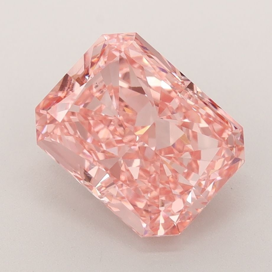 Loose Diamond - RADIANT 3.07ct Fancy Vivid Pink VS1: Loose Diamond - RADIANT 3.07ct Fancy Vivid Pink VS1 Source: This is a real non-mined Diamond that has been grown in a lab Shape: RADIANT Carats: 3.07 Color: Fancy Vivid Pink Certification: IGI Video: