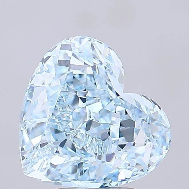 Loose Diamond - HEART 5.13ct Fancy Intense Blue VVS2: Loose Diamond - HEART 5.13ct Fancy Intense Blue VVS2 Source: This is a real non-mined Diamond that has been grown in a lab Shape: HEART Carats: 5.13 Color: Fancy Intense Blue Certification: IGI Video: