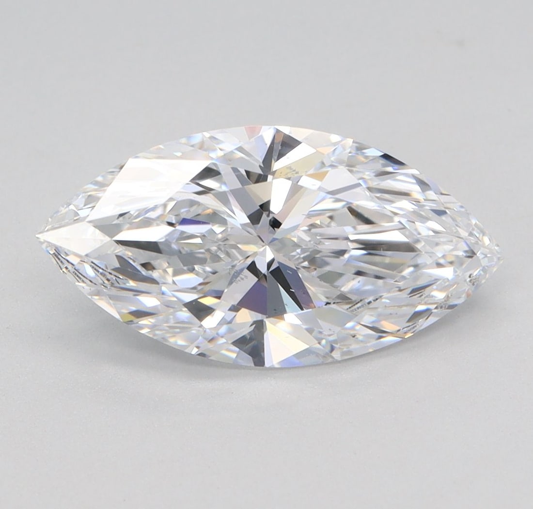 Loose Diamond - MARQUISE 2.02ct D VS2: Loose Diamond - MARQUISE 2.02ct D VS2 Source: This is a real non-mined Diamond that has been grown in a lab Shape: MARQUISE Carats: 2.02 Color: D Clarity: VS2 Certification: IGI Video: