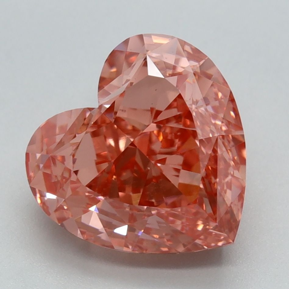 Loose Diamond - HEART 3.26ct Fancy Vivid Pink VVS2: Loose Diamond - HEART 3.26ct Fancy Vivid Pink VVS2 Source: This is a real non-mined Diamond that has been grown in a lab Shape: HEART Carats: 3.26 Color: Fancy Vivid Pink Certification: IGI Video: