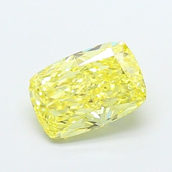 Loose Diamond - CUSHION MODIFIED 1.36ct Fancy Intense Yellow VS1: Loose Diamond - CUSHION MODIFIED 1.36ct Fancy Intense Yellow VS1 Source: This is a real non-mined Diamond that has been grown in a lab Shape: CUSHION MODIFIED Carats: 1.36 Color: Fancy Intense Yellow 