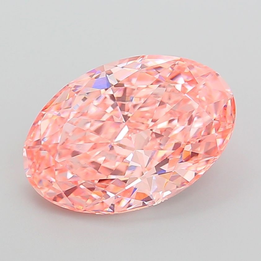 Loose Diamond - OVAL 9.52ct Fancy Vivid Pink VVS2: Loose Diamond - OVAL 9.52ct Fancy Vivid Pink VVS2 Source: This is a real non-mined Diamond that has been grown in a lab Shape: OVAL Carats: 9.52 Color: Fancy Vivid Pink Certification: IGI Video: