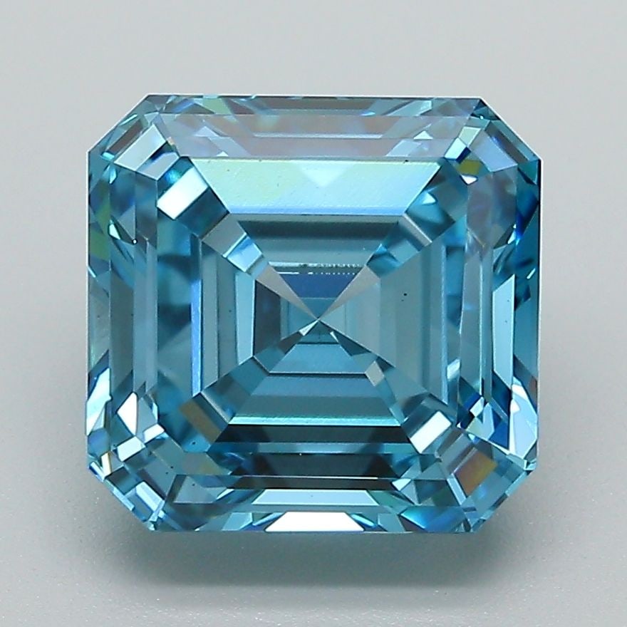 Loose Diamond - SQUARE EMERALD 4.01ct Fancy Vivid Blue VS1: Loose Diamond - SQUARE EMERALD 4.01ct Fancy Vivid Blue VS1 Source: This is a real non-mined Diamond that has been grown in a lab Shape: SQUARE EMERALD Carats: 4.01 Color: Fancy Vivid Blue Certificatio