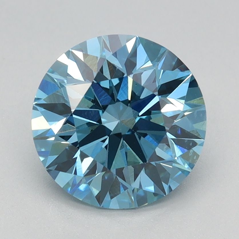 Ideal Loose Diamond - ROUND 1.74ct Fancy Vivid Blue VS1: Ideal Loose Diamond - ROUND 1.74ct Fancy Vivid Blue VS1 Source: This is a real non-mined Diamond that has been grown in a lab Shape: ROUND Carats: 1.74 Color: Fancy Vivid Blue Certification: IGI Video