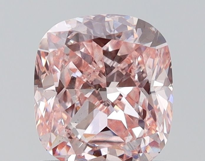 Loose Diamond - CUSHION BRILLIANT 1.14ct Fancy Light Pink VS2: Loose Diamond - CUSHION BRILLIANT 1.14ct Fancy Light Pink VS2 Source: This is a real non-mined Diamond that has been grown in a lab Shape: CUSHION BRILLIANT Carats: 1.14 Color: Fancy Light Pink Certif