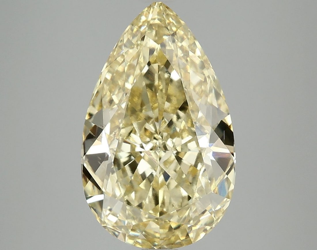 Loose Diamond - PEAR 5.01ct Fancy Intense Yellow VS1: Loose Diamond - PEAR 5.01ct Fancy Intense Yellow VS1 Source: This is a real non-mined Diamond that has been grown in a lab Shape: PEAR Carats: 5.01 Color: Fancy Intense Yellow Certification: IGI Video