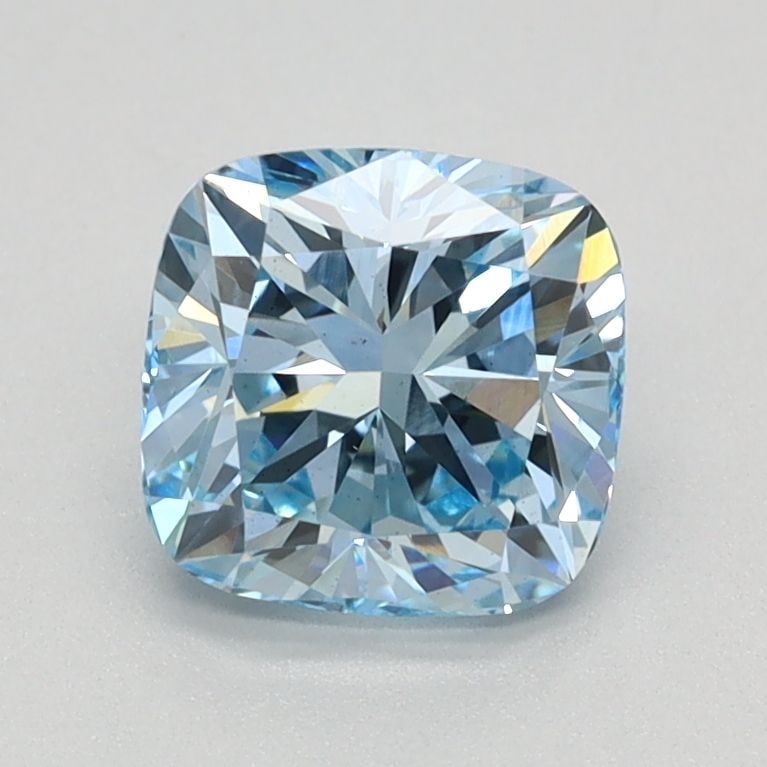 Loose Diamond - CUSHION BRILLIANT 1.1ct Fancy Vivid Blue VVS2: Loose Diamond - CUSHION BRILLIANT 1.1ct Fancy Vivid Blue VVS2 Source: This is a real non-mined Diamond that has been grown in a lab Shape: CUSHION BRILLIANT Carats: 1.1 Color: Fancy Vivid Blue Certifi
