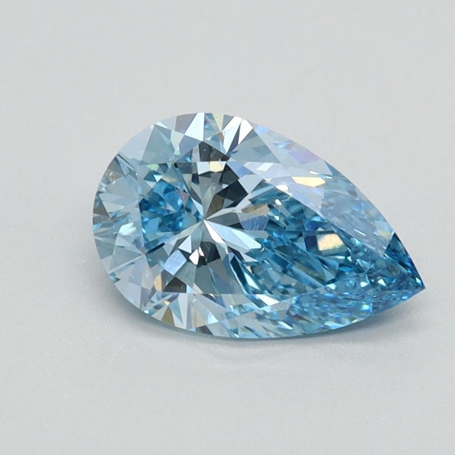 Loose Diamond - PEAR 0.91ct Fancy Vivid Blue VS2: Loose Diamond - PEAR 0.91ct Fancy Vivid Blue VS2 Source: This is a real non-mined Diamond that has been grown in a lab Shape: PEAR Carats: 0.91 Color: Fancy Vivid Blue Certification: IGI Video: