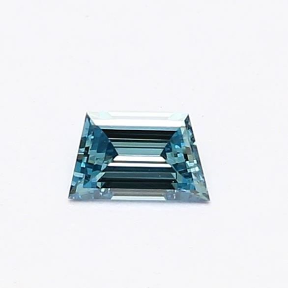 Loose Diamond - TRAPEZOID 0.2ct Fancy Vivid Blue VS1: Loose Diamond - TRAPEZOID 0.2ct Fancy Vivid Blue VS1 Source: This is a real non-mined Diamond that has been grown in a lab Shape: TRAPEZOID Carats: 0.2 Color: Fancy Vivid Blue Certification: NONE Vide
