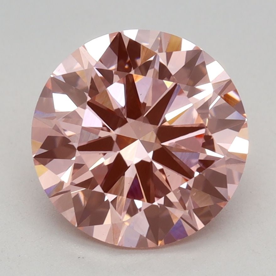 Loose Diamond - ROUND 2.0ct Fancy Vivid Pink VS2: Loose Diamond - ROUND 2.0ct Fancy Vivid Pink VS2 Source: This is a real non-mined Diamond that has been grown in a lab Shape: ROUND Carats: 2.0 Color: Fancy Vivid Pink Certification: IGI Video:
