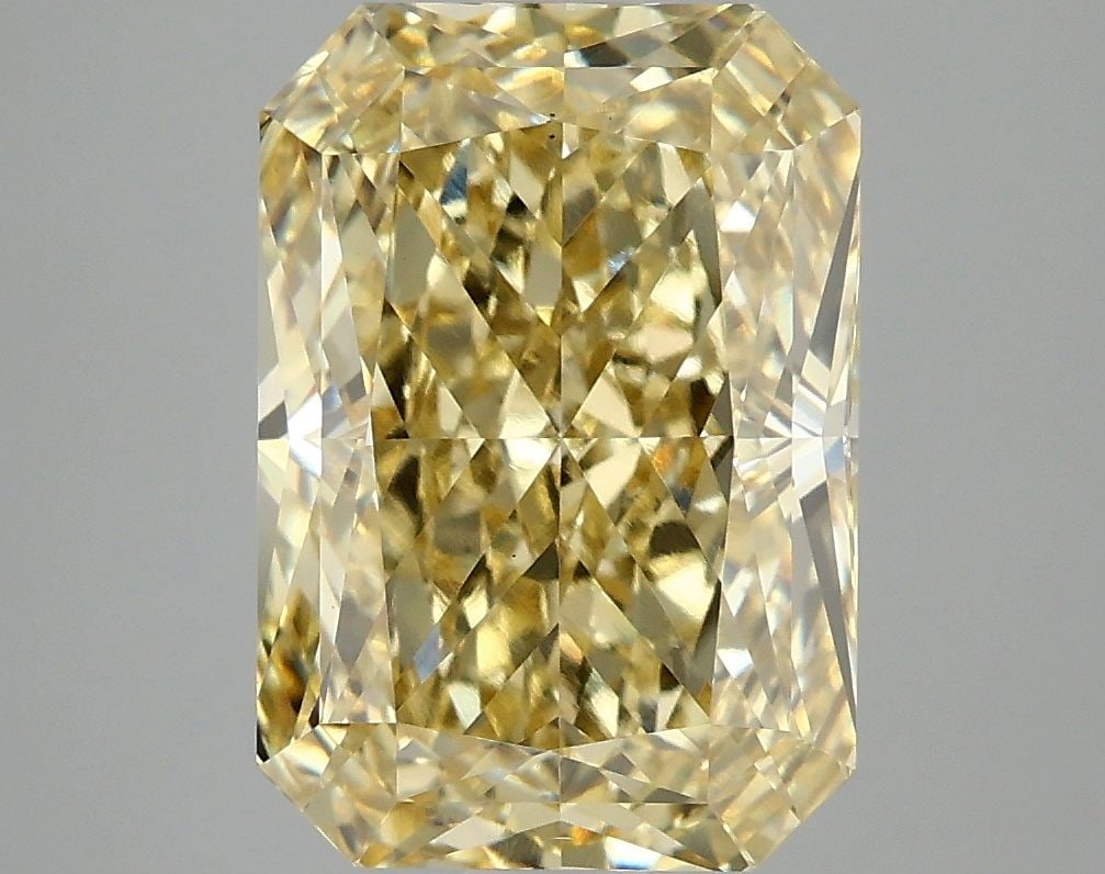 Loose Diamond - RADIANT 5.04ct Fancy Intense Yellow VS1: Loose Diamond - RADIANT 5.04ct Fancy Intense Yellow VS1 Source: This is a real non-mined Diamond that has been grown in a lab Shape: RADIANT Carats: 5.04 Color: Fancy Intense Yellow Certification: IGI