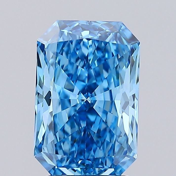 Loose Diamond - RADIANT 2.02ct Fancy Vivid Blue VS1: Loose Diamond - RADIANT 2.02ct Fancy Vivid Blue VS1 Source: This is a real non-mined Diamond that has been grown in a lab Shape: RADIANT Carats: 2.02 Color: Fancy Vivid Blue Certification: IGI Video: