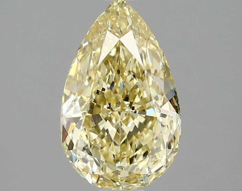 Loose Diamond - PEAR 1.54ct Fancy Intense Yellow VS1: Loose Diamond - PEAR 1.54ct Fancy Intense Yellow VS1 Source: This is a real non-mined Diamond that has been grown in a lab Shape: PEAR Carats: 1.54 Color: Fancy Intense Yellow Certification: IGI Video