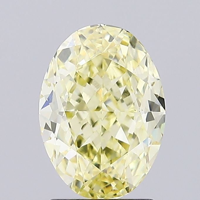 Loose Diamond - OVAL 2.11ct Fancy Yellow VS1: Loose Diamond - OVAL 2.11ct Fancy Yellow VS1 Source: This is a real non-mined Diamond that has been grown in a lab Shape: OVAL Carats: 2.11 Color: Fancy Yellow Certification: IGI Video: